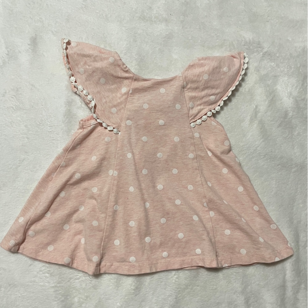 Lilly Wicket Pink & White Dot 12M Dress
